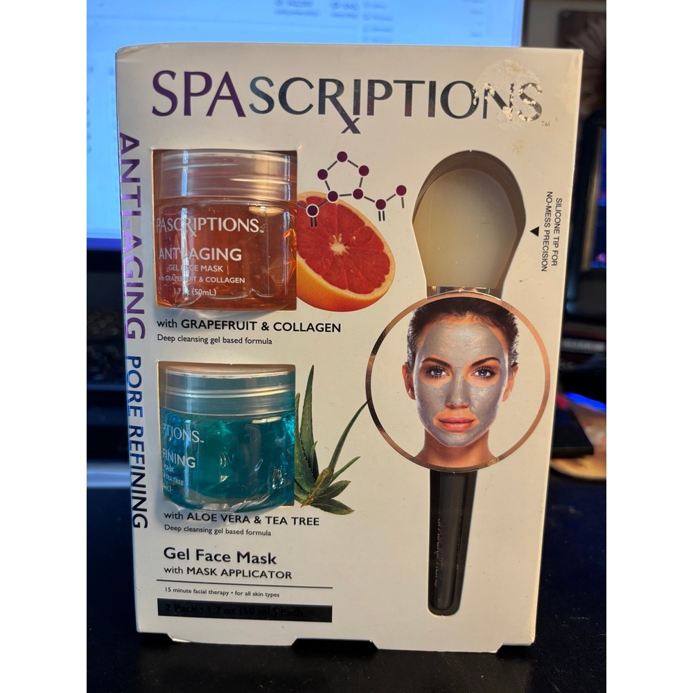 SpaScriptions Gel Face Mask New In Package